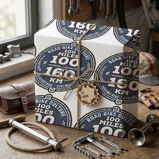 Fietsevent 100 Mijl 160 KM  Cadeaupapier