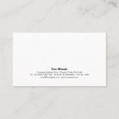 Fietsfiets reparatie fietser visitekaartje (Achterkant)