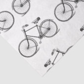 Fietsfiets Zwart Wit Tissuepapier (Detail)