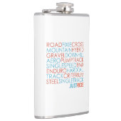 Fietsfietsen fietsen, fietsen, bergen, alleen rijd heupfles (Rechts)