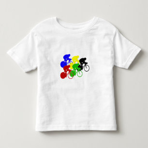 Fietsfietsenfietsen met wielerbestuivers kinder shirts