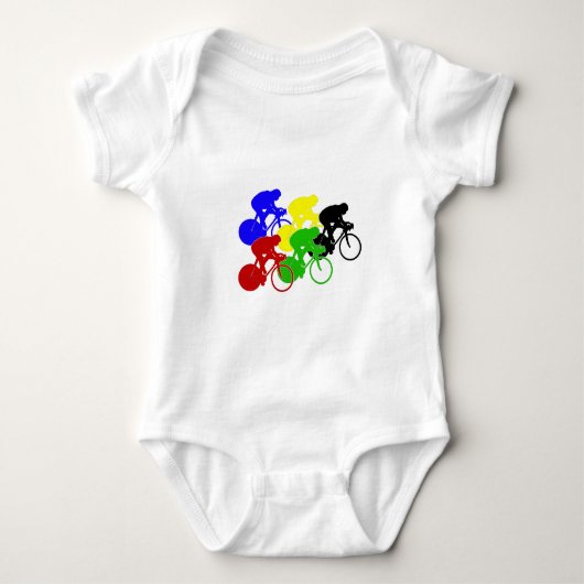Fietsfietsenfietsen met wielerbestuivers romper (Voorkant)