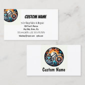 Fietsfietswinkel Verkoop & Reparatie Visitekaartje (Voorkant / Achterkant)