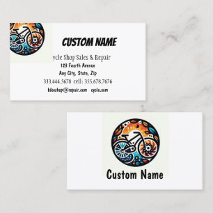 Fietsfietswinkel Verkoop & Reparatie Visitekaartje