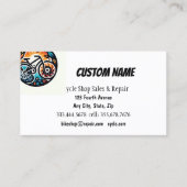 Fietsfietswinkel Verkoop & Reparatie Visitekaartje (Voorkant)