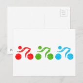 Fietsfilters in actie briefkaart (Voorkant / Achterkant)