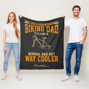 Fietsgebergte-bike pap als normaal gepersonaliseer fleece deken