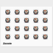 fietsgeest ronde sticker (Vel)