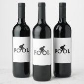 Fietsgek - Geschenk voor fietserfan Wijn Etiket (Flessen)