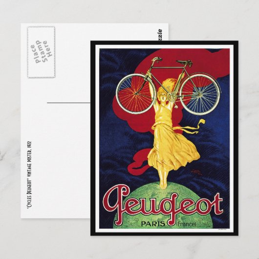  fietsgeschenken - Cycles Peugeot Briefkaart (Voorkant / Achterkant)