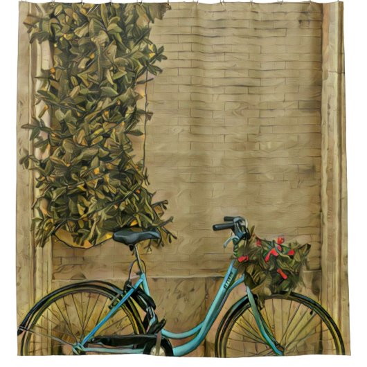 Fietsgeschenken voor haar douchegordijn (Voorkant)