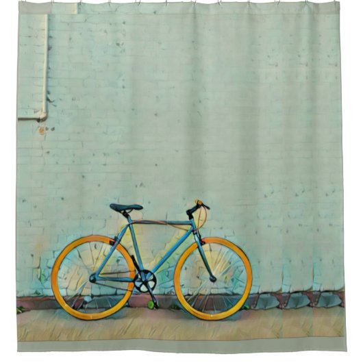 Fietsgeschenken voor haar douchegordijn (Voorkant)