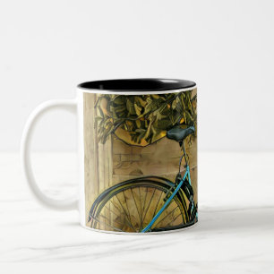 Fietsgeschenken voor haar tweekleurige koffiemok