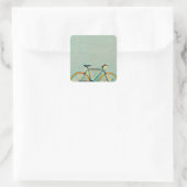 Fietsgeschenken voor haar vierkante sticker (Tas)