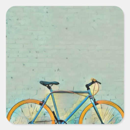 Fietsgeschenken voor haar vierkante sticker (Voorkant)