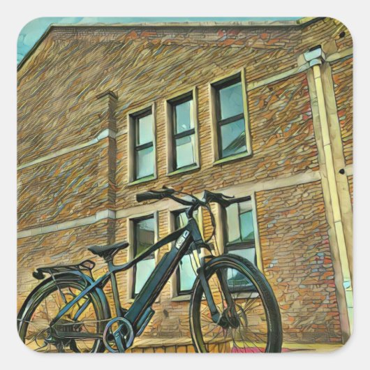 Fietsgeschenken voor haar vierkante sticker (Voorkant)