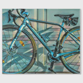 Fietsgeschenken voor vader cadeaupapier (Vlak)