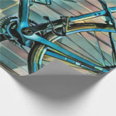 Fietsgeschenken voor vader cadeaupapier (Hoek)