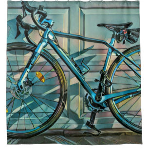 Fietsgeschenken voor vader douchegordijn
