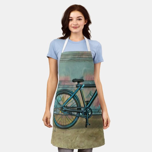 Fietsgeschenken voor vader schort (Gedragen)