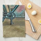 Fietsgeschenken voor vader theedoek (Quarter Fold)