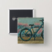 Fietsgeschenken voor vader vierkante button 5,1 cm (Voorkant /achterkant)
