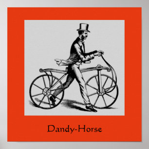  fietsgeschiedenis begin 1800: Dandy-Horse Poster