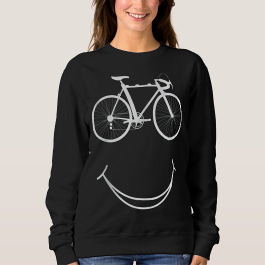 Fietsglimlach Faces MTB Fietsen Fiets Rijden Trui (Voorkant)