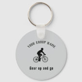 Fietsgroep aangepaste naam & foto sleutelhanger (Voorkant)