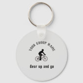 Fietsgroep aangepaste naam sleutelhanger (Voorkant)