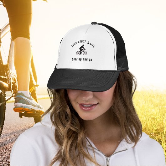 Fietsgroep aangepaste naam trucker pet