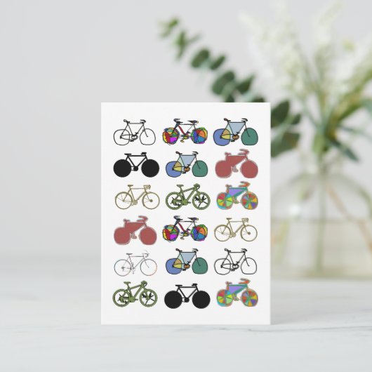 fietsgroepafbeeldingen briefkaart (Staand voorkant)