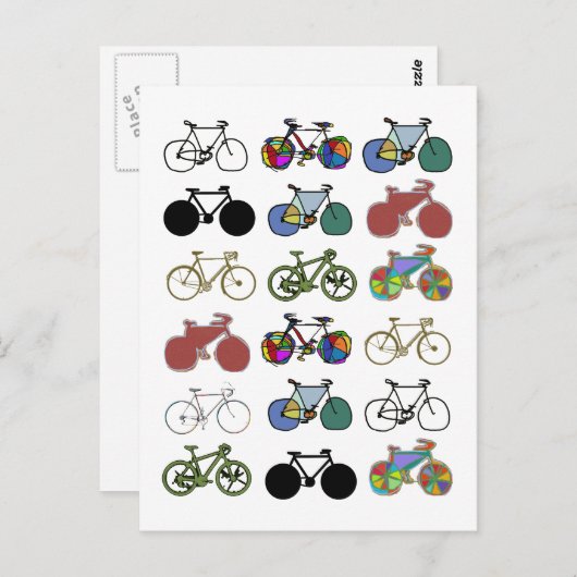 fietsgroepafbeeldingen briefkaart (Voorkant / Achterkant)