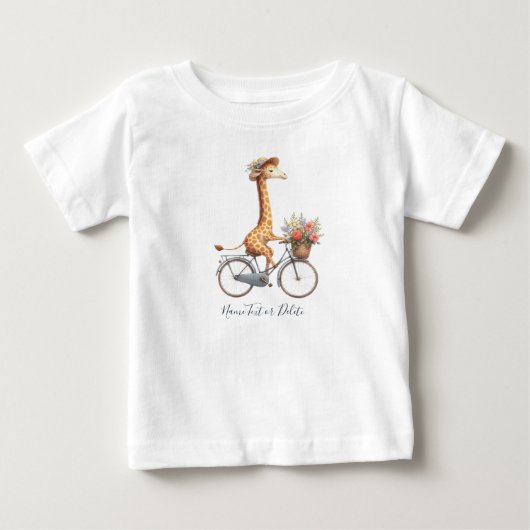 Fietshirt met giraffe (Voorkant)