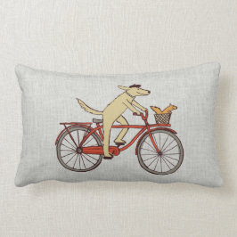 Fietshond met Squirrel Friend - Fun Animal Art Kussen