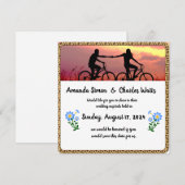 Fietshuwelijk opslagdatum kaart (Voorkant / Achterkant)