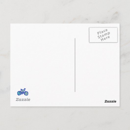Fietsillustratie Briefkaart (Achterkant)