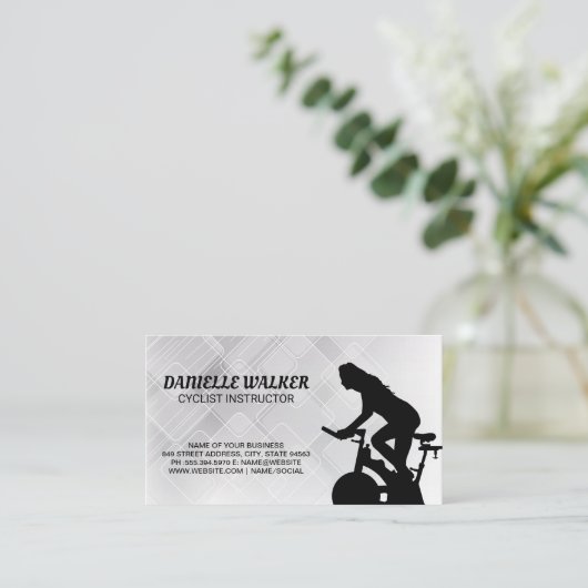 fietsinstructeur visitekaartje (Staand voorkant)