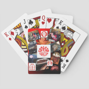 Fietskaarten met foto-collage van CorleyQ. Pokerkaarten