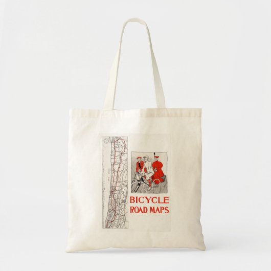 Fietskaartkaarten Tote Bag (Voorkant)