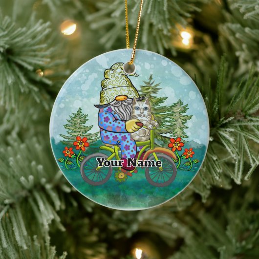 Fietskabouter Keramisch Ornament (Boom)