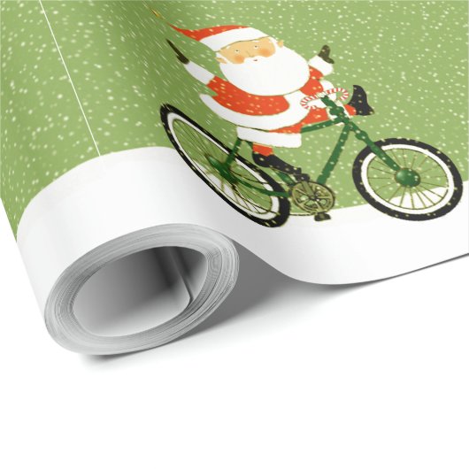 Fietskerstcadeau voor wielrenners cadeaupapier (Rol Hoek)