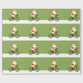 Fietskerstcadeau voor wielrenners cadeaupapier (Vlak)