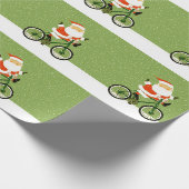 Fietskerstcadeau voor wielrenners cadeaupapier (Hoek)
