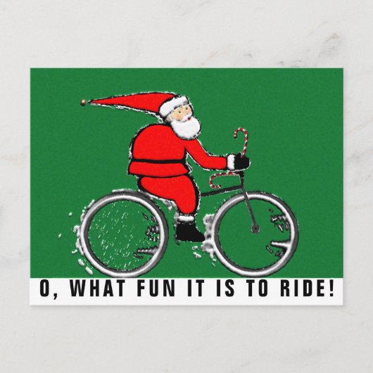 fietskerstkaarten feestdagenkaart (Voorkant)