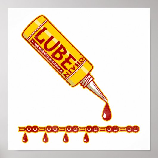 Fietsketting glijmiddel Cyclus Mechanic Poster (Voorkant)