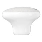  fietskeubellade trekt zwart wit aan keramische knop (Zijkant)