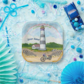 Fietskeuze vuurtoren papieren bordje (Feest)