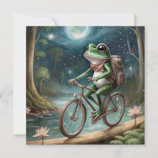 Fietskikker Feestdagenkaart (Voorkant)