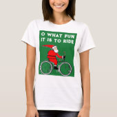 Fietskleding voor Kerstmis T-shirt (Voorkant)